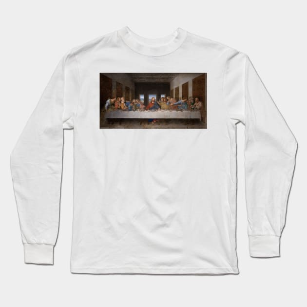 Last Supper Long Sleeve T-Shirt by hton